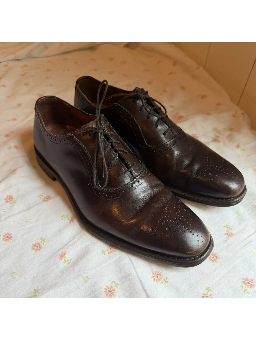 Allen Edmonds Cornwallis 8.5D Brown Espresso Dress Shoes USA Handcrafted 1053